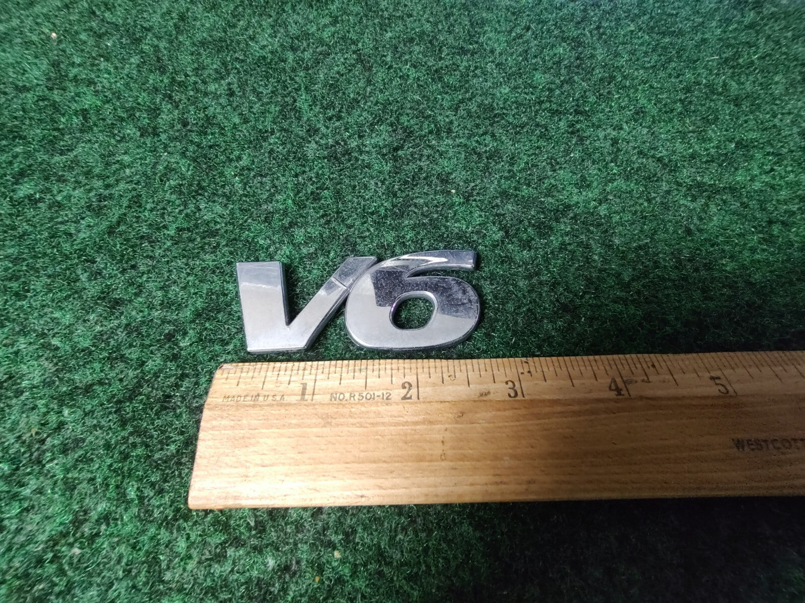 2002-2006 Toyota Camry XLE V6 Emblem Logo Symbol Badge Rear Tailgate Chrome 6S4