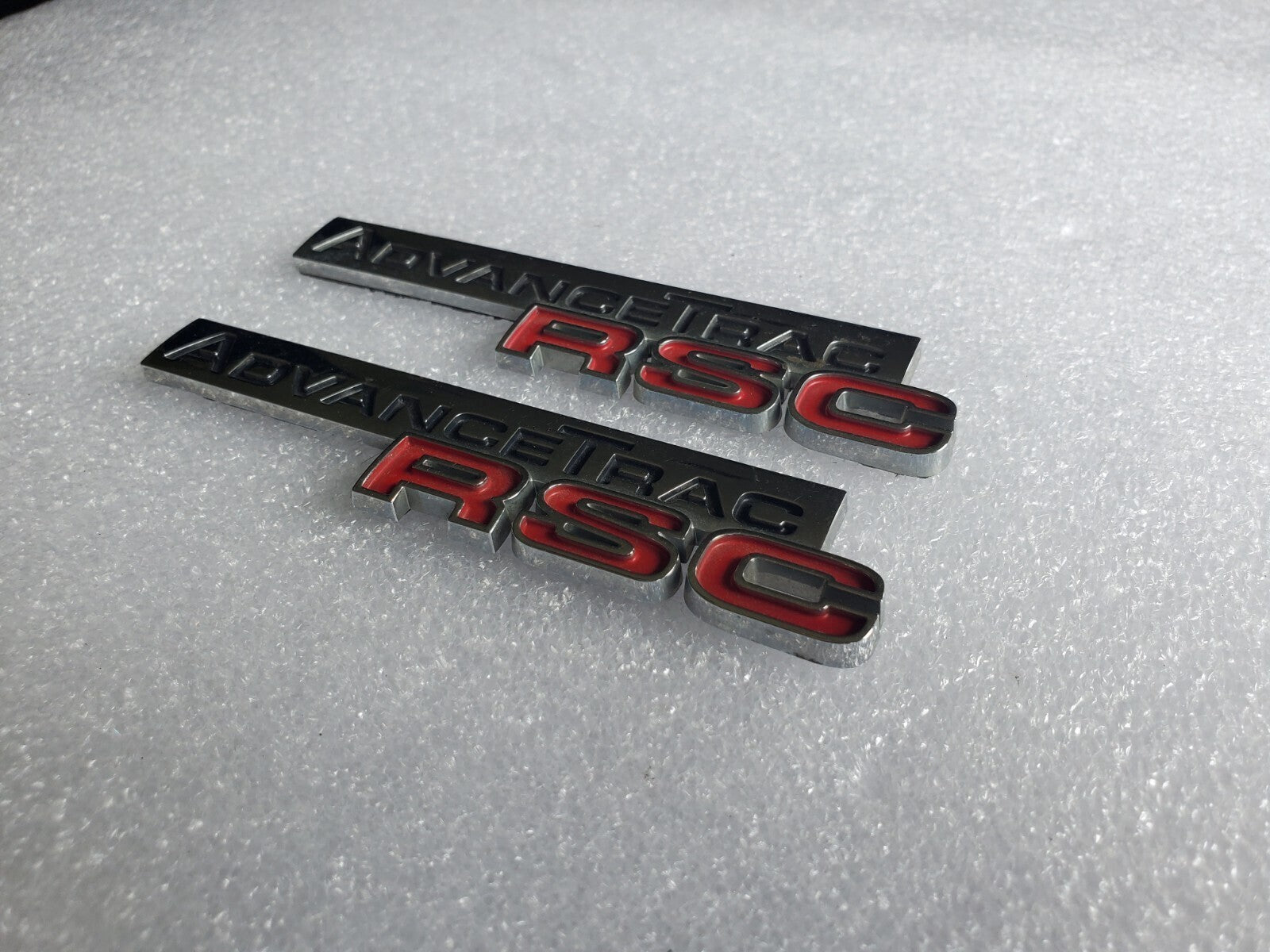 (2) Ford Expedtion Explorer Rear Chrome ADVANCE TRAC RSC NAMEPLATE Emblem 2L1