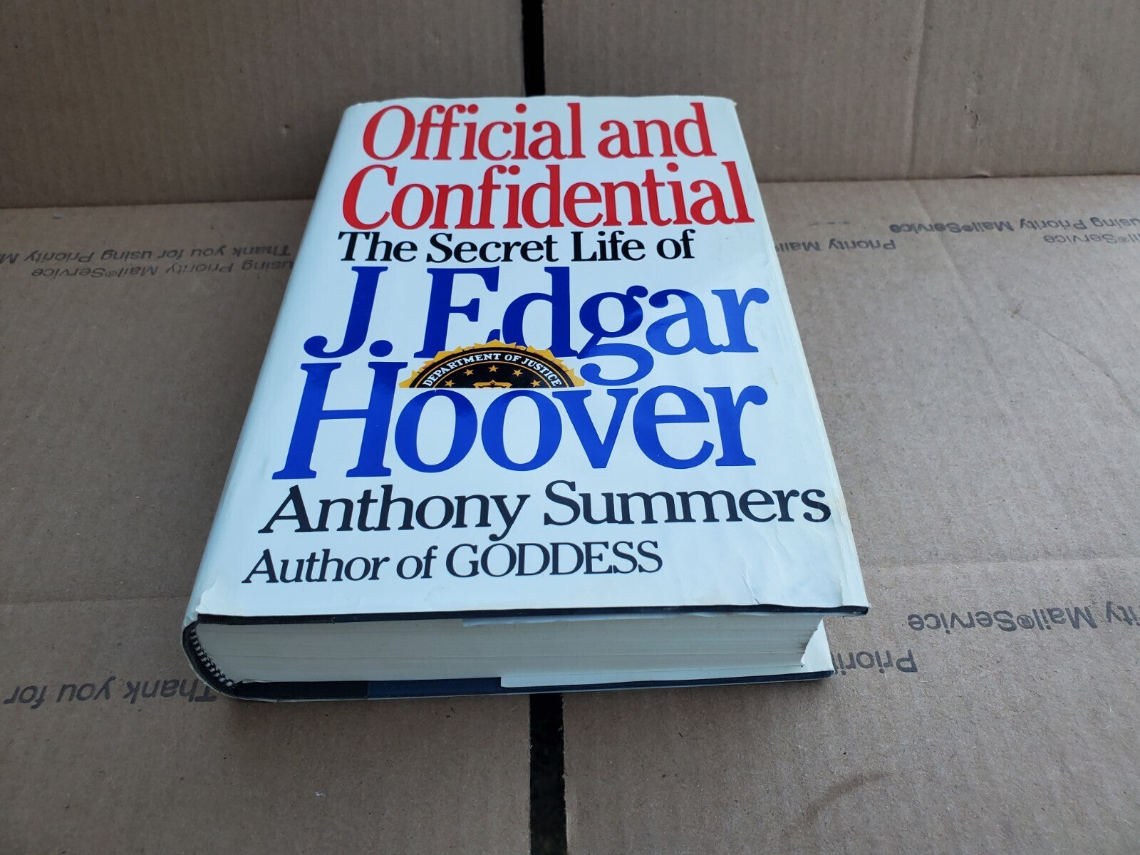 Official and Confidential The Secret Life of J Edgar Hoover by Anthony Summer B2