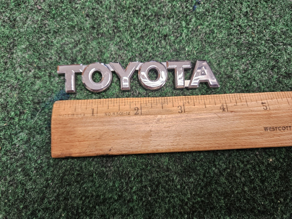Toyota Rear Trunk Lid Emblem Name Plate Nameplate 4" Chrome OEM 5M2