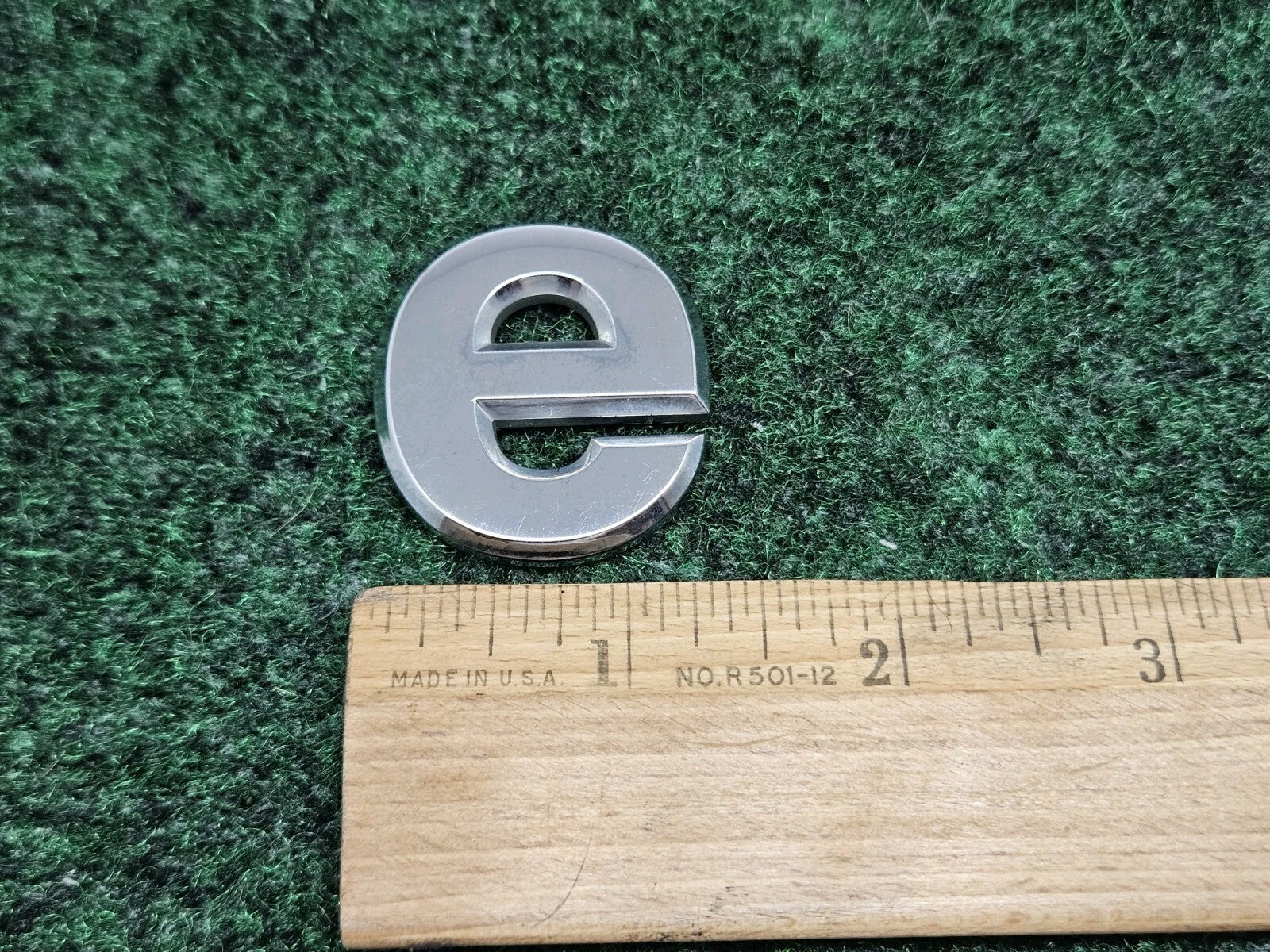 Jeep OEM "E" Chrome Hood Hatch Individual Letter Emblem Badge Logo Nameplate 7S9