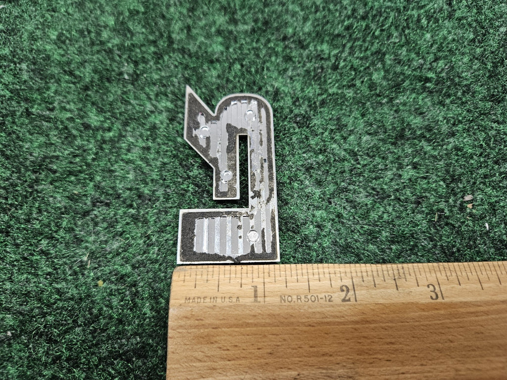 OEM "R" 3D Chrome Individual Letter Lettering Emblem Badge Logo Name 3D 2S2
