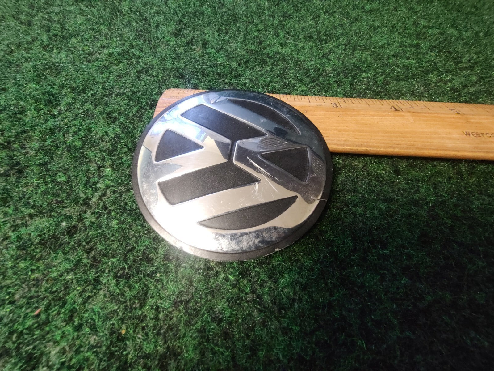 Volkswagen Emblem Chromr OEM VW Tin Material 2.75" Name Plate Badge Logo 8L2