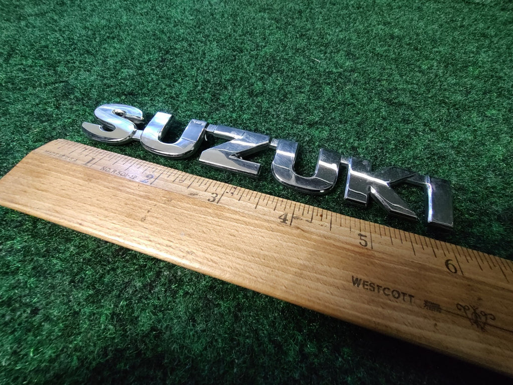 Suzuki OEM Chrome Plastic 6'' Emblem Badge Logo Nameplate Name Plate 5S6