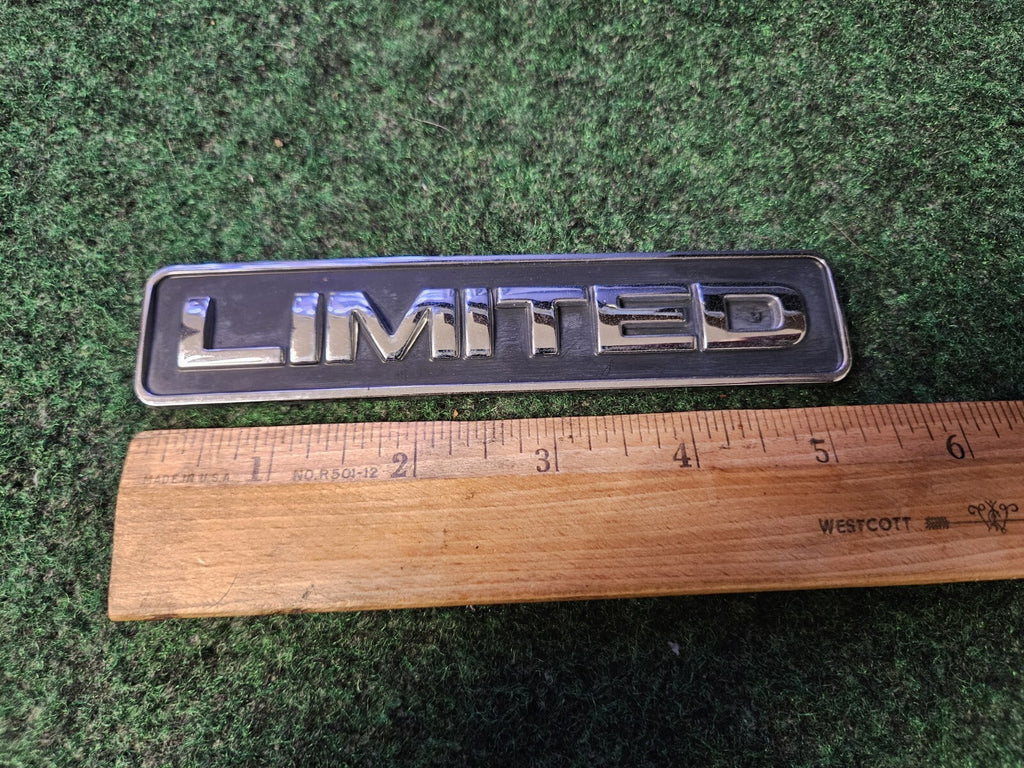 Ford OEM Limited Chrome Black 5.25" Emblem Badge Logo Nameplate Name Plate 5M1