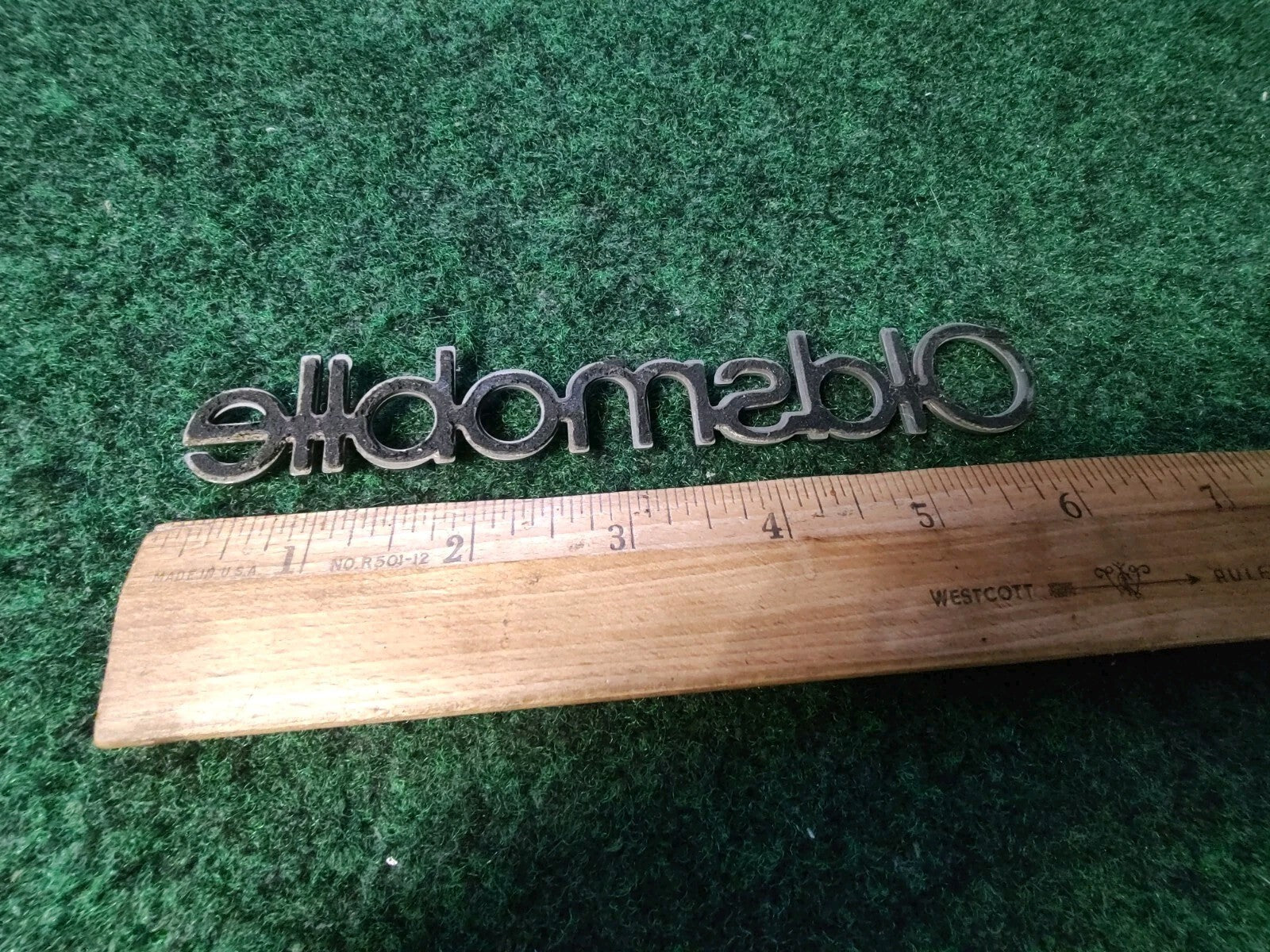 Oldsmobile Chrome Emblem Badge Logo Nameplate Name OEM Plate 3S5