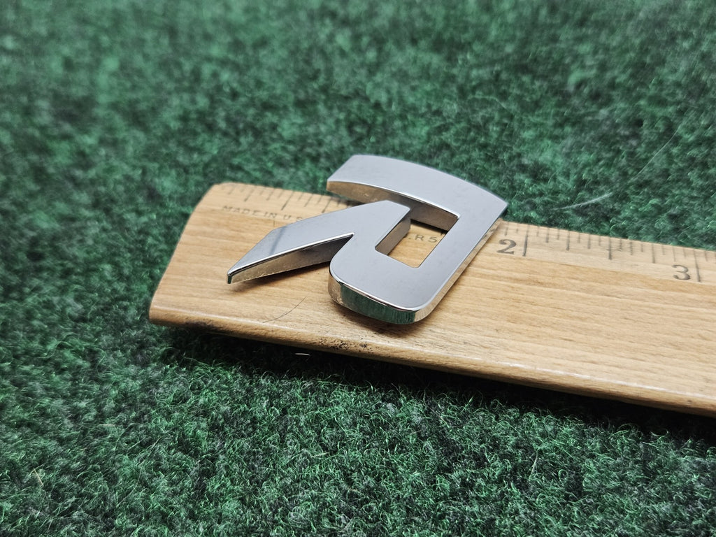 OEM "R" Chrome Individual Letter Lettering Emblem Badge Logo Nameplate 7S6