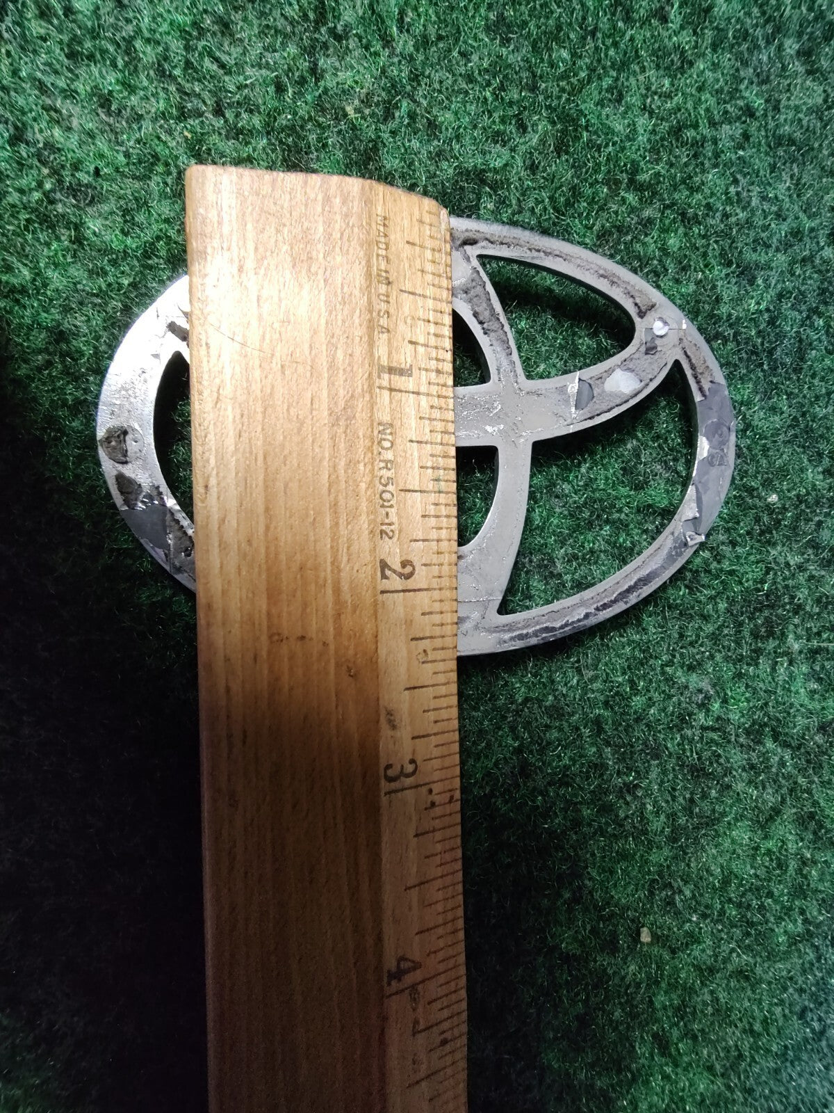 Toyota Chrome Emblem Logo Symbol Unknown Model ~3.75" 2M4