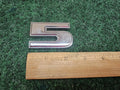 OEM 3D "5" Chrome Individual Number Lettering Emblem Badge 3D Logo Nameplate 7S6