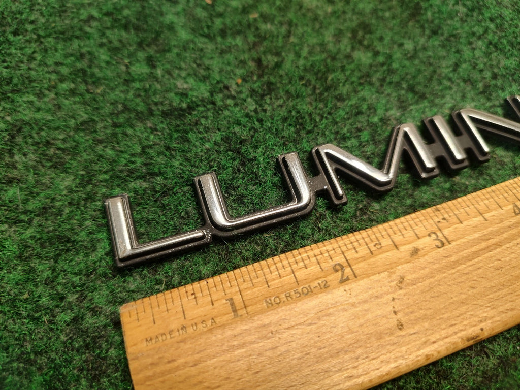 Chevy OEM Lumina Chrome 6" Rear Trunk Emblem Badge Logo Nameplate Name Plate 3S8