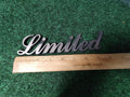 Vintage "LIMITED" Emblem Badge Nameplate Name Plate Badge Logo 6S5
