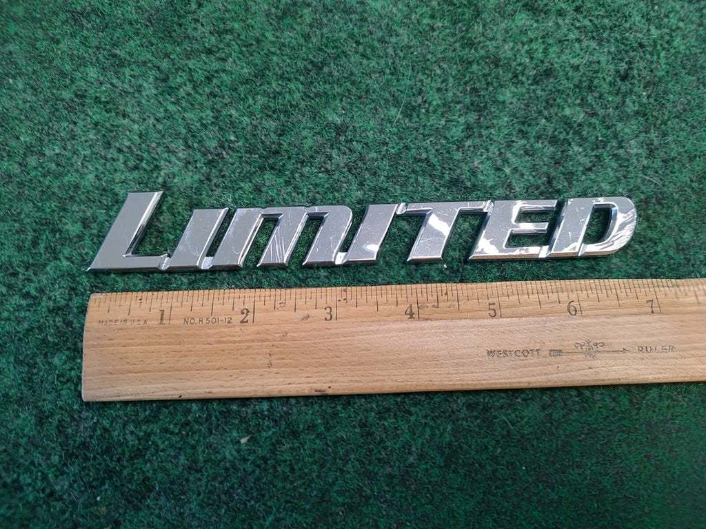 TOYOTA LIMITED CHROME SIDE EMBLEM LOGO BADGE SIGN SYMBOL NAME Scratches OEM 4S4