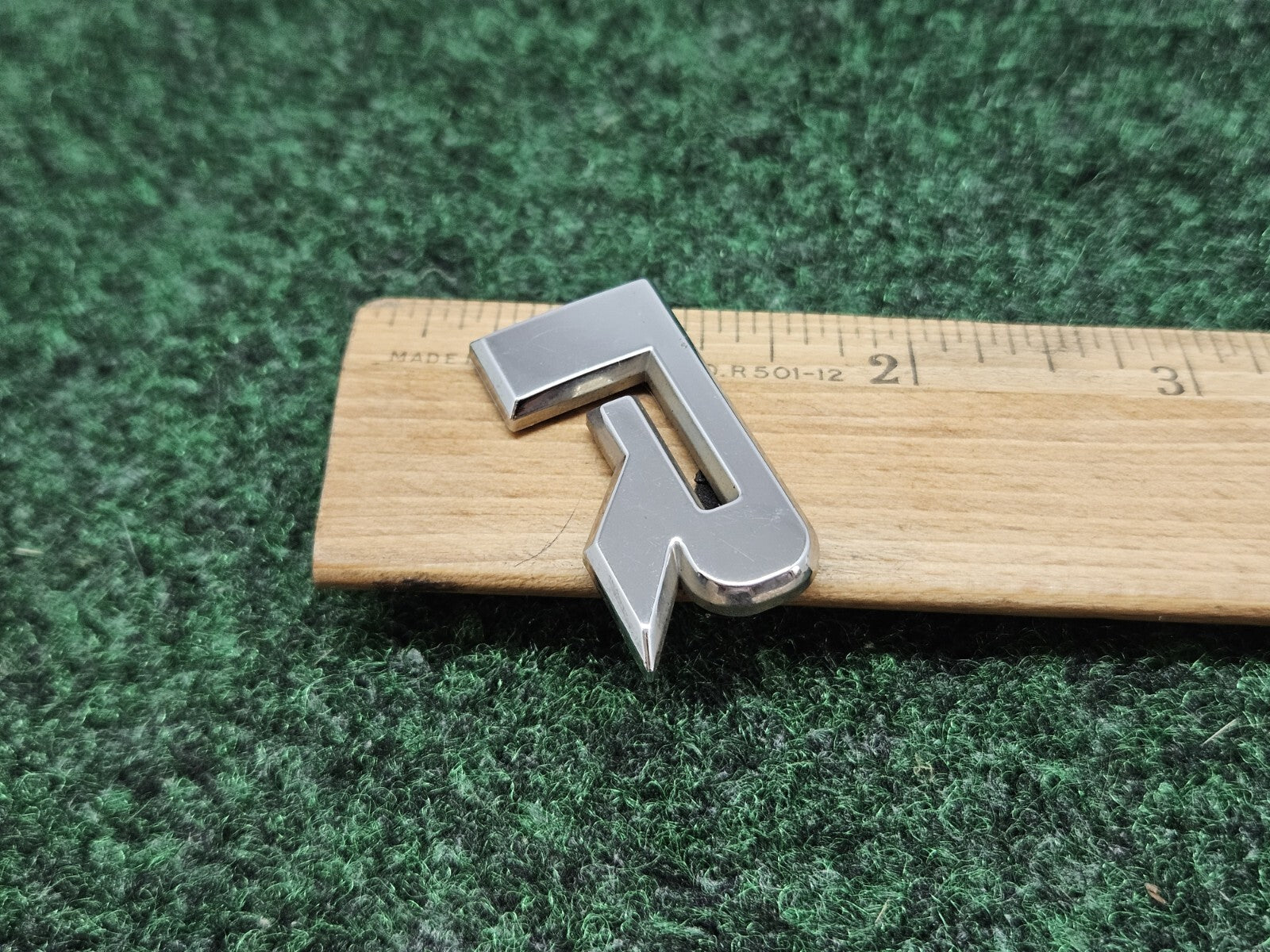 OEM "R" 3D Chrome Individual Letter Lettering Emblem Badge Logo Nameplate R 2S6