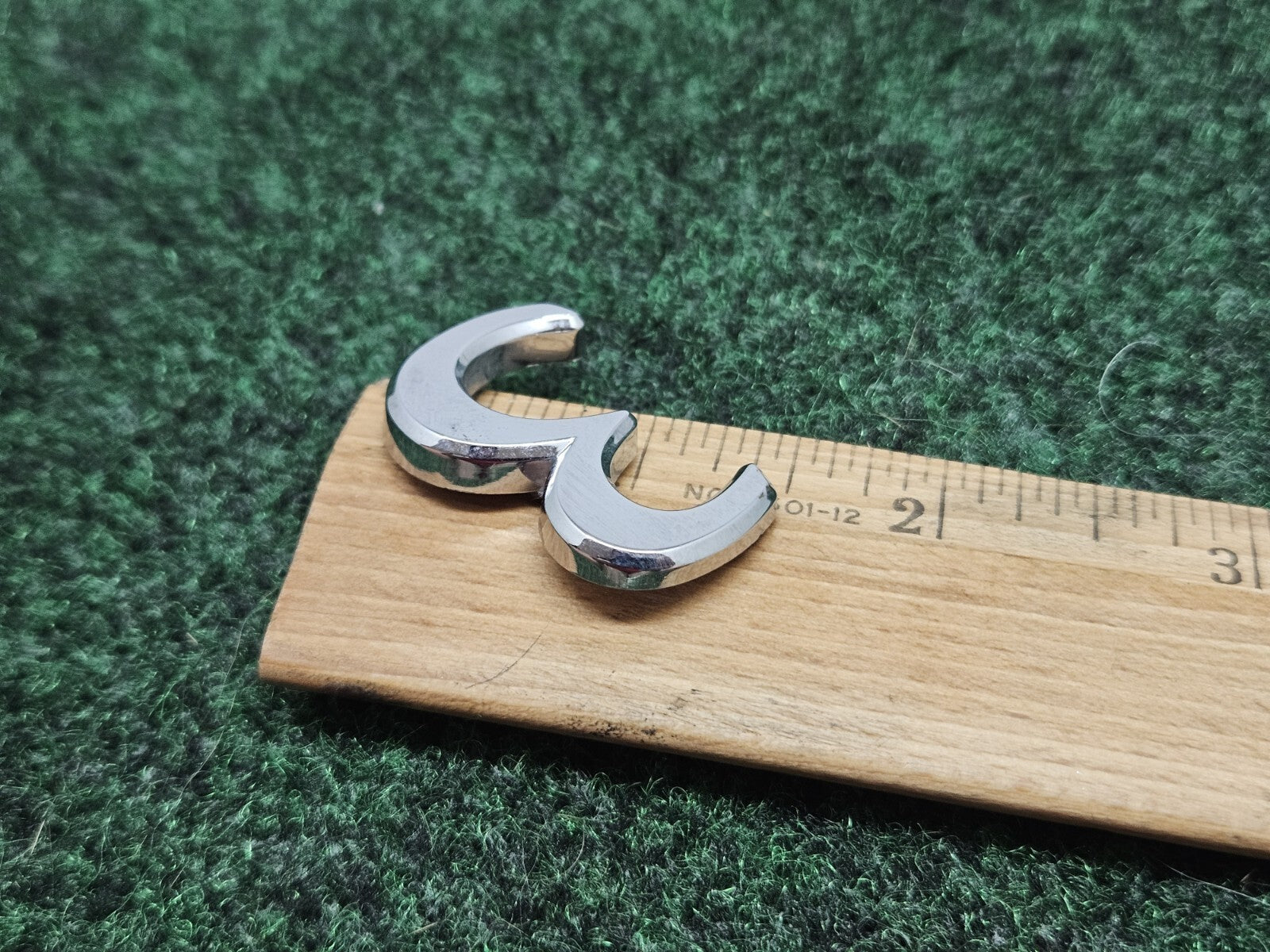 OEM "3" Chrome Individual Number Lettering Emblem Badge Logo 3D Nameplate 3 7S7