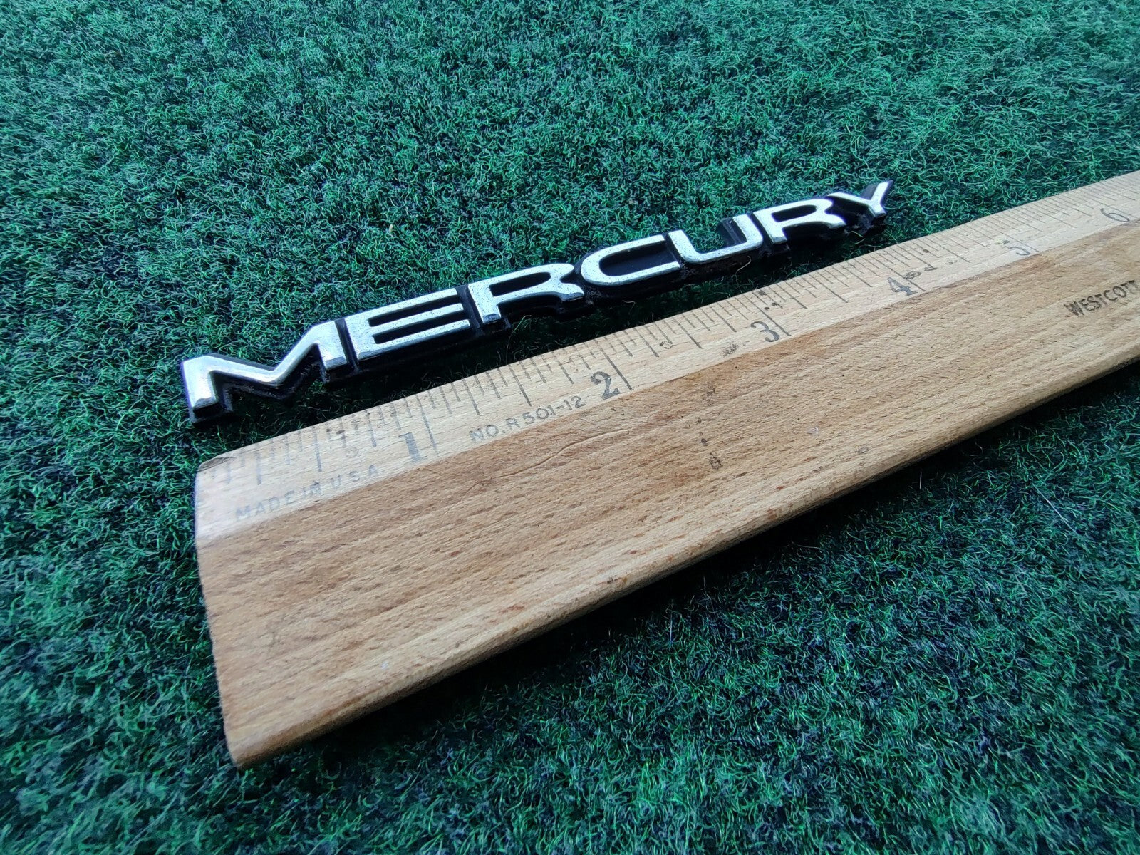 1998-2002 Mercury Grand Marquis Emblem Logo Letters Badge Rear Chrome OEM 5S3