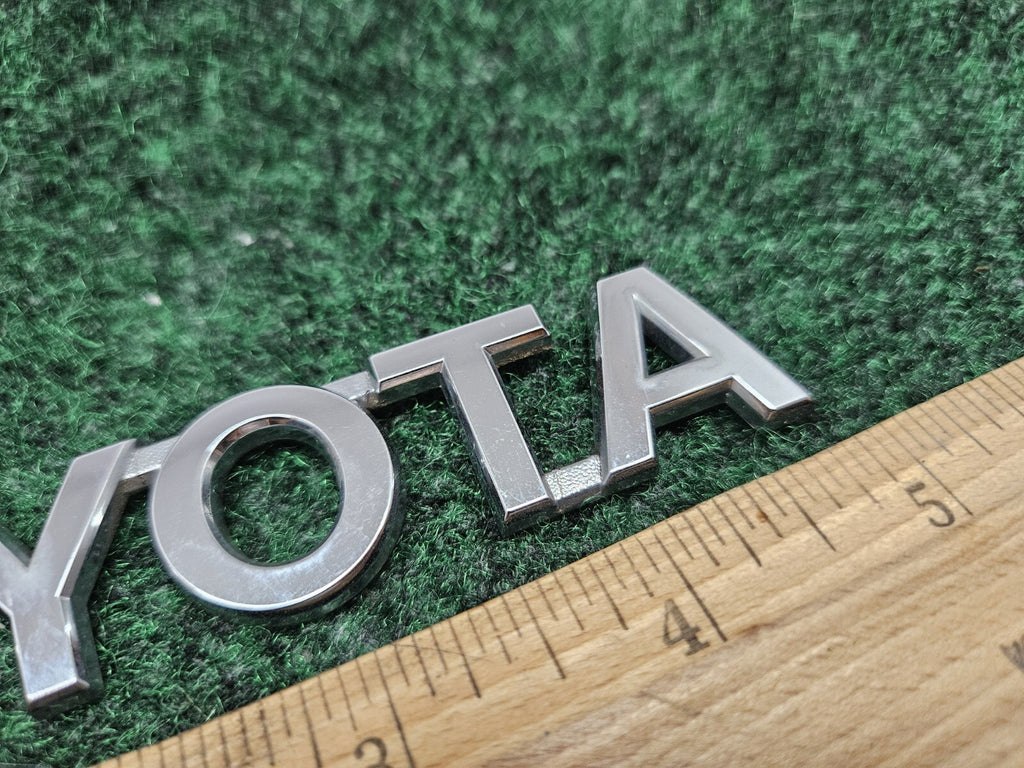 Toyota Rear Trunk Lid Emblem Name Plate Nameplate 5" Chrome OEM GL2