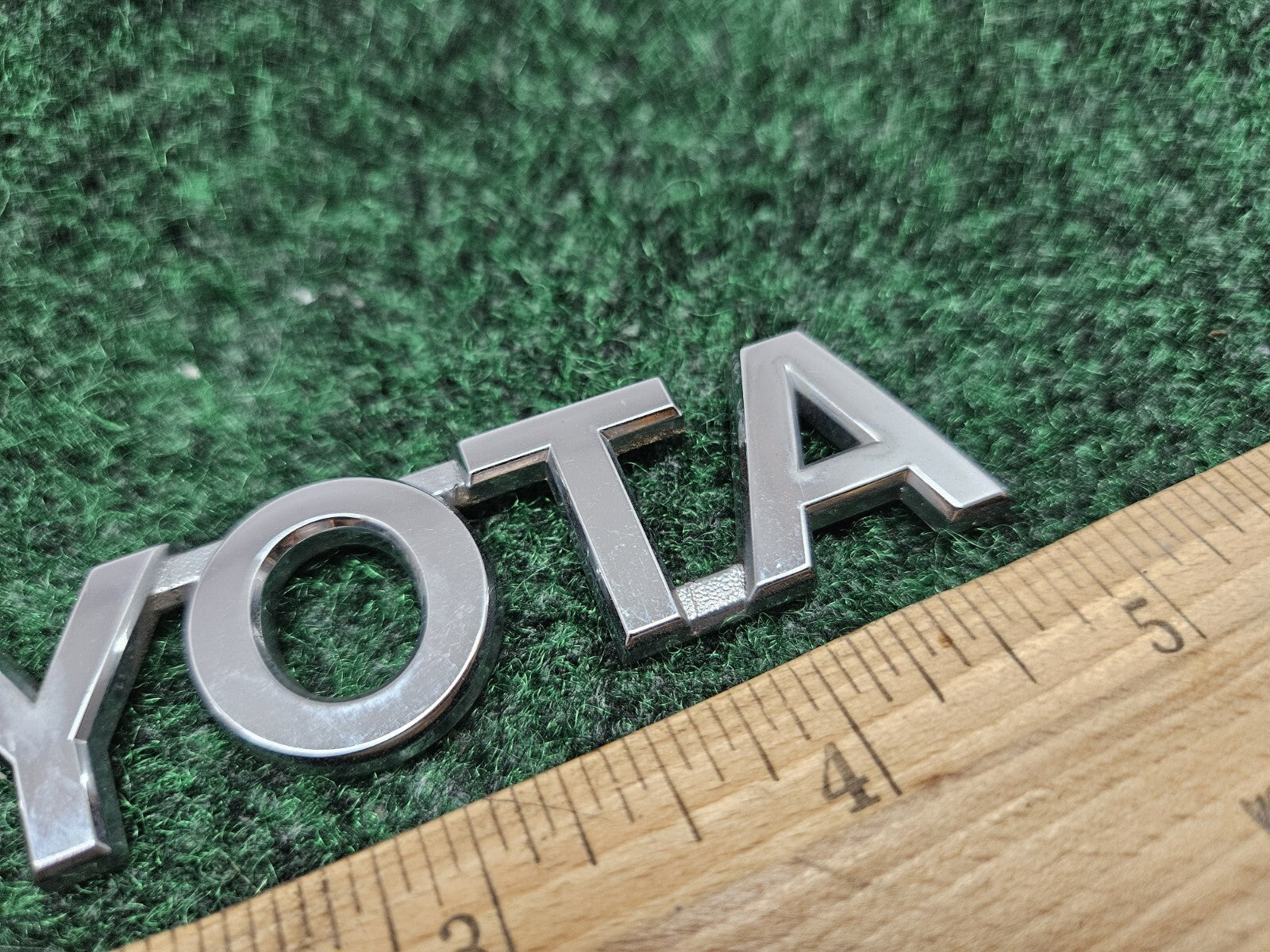 Toyota Rear Trunk Lid Emblem Name Plate Nameplate 5" Chrome OEM GL2