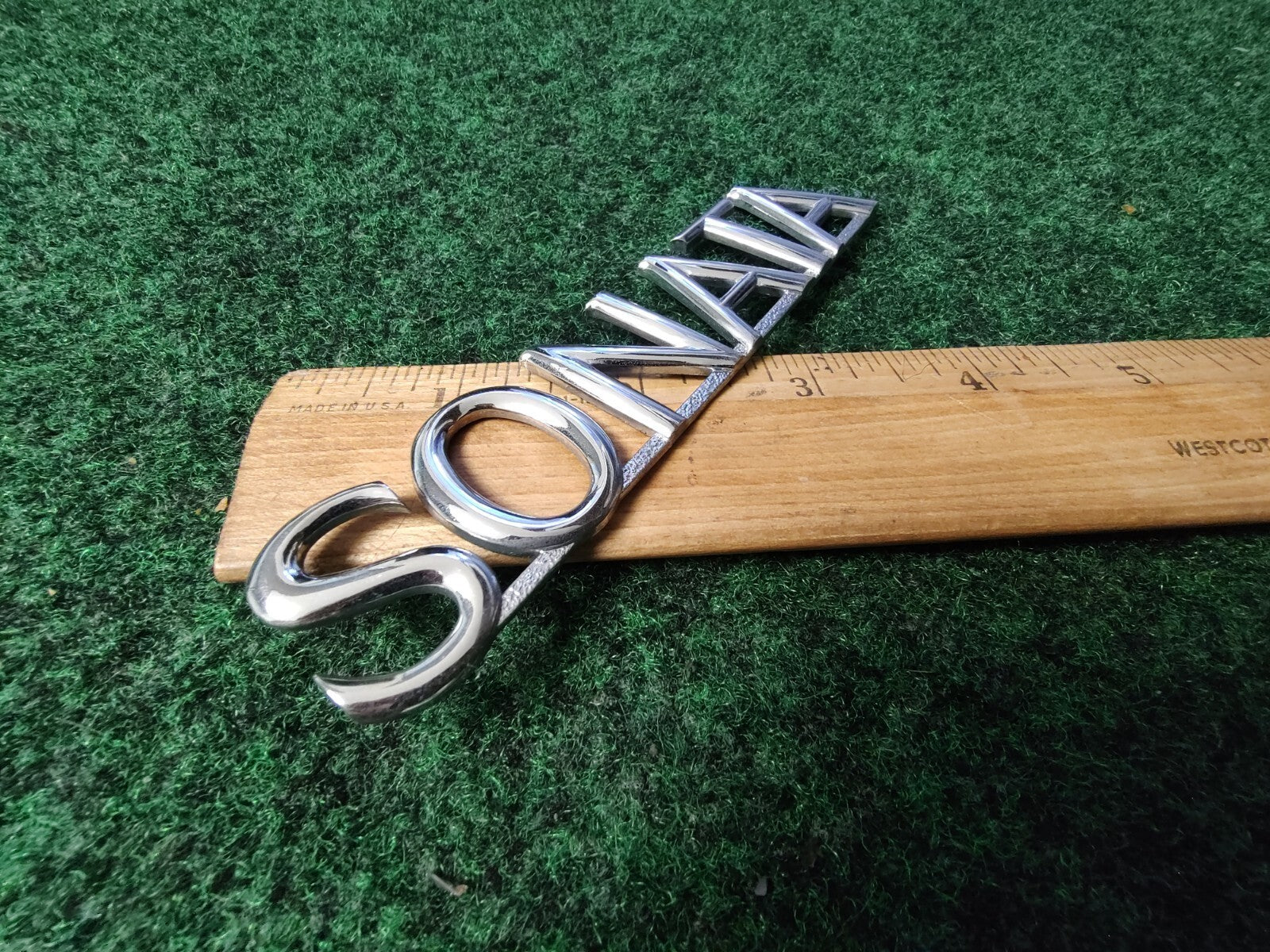 02 03 04 05 HYUNDAI SONATA REAR GATE CHROME EMBLEM LOGO BADGE OEM NAME PLATE 4S4