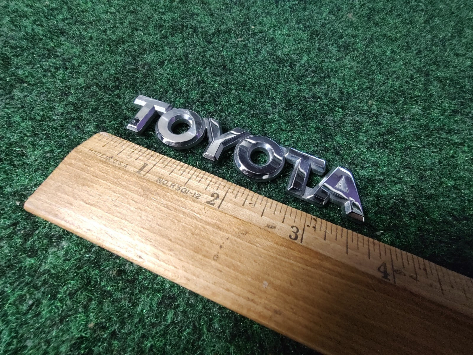 Toyota Luggage Compartment Door Name Plate Emblem 75446-52030 Genuine Oem 6S1