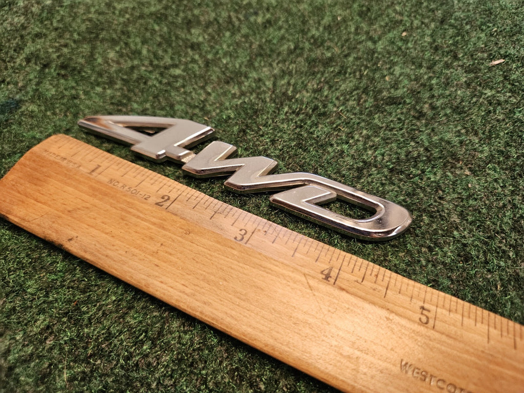 Toyota 4WD REAR GATE SIDE EMBLEM LOGO BADGE NAME PLATE 5M4