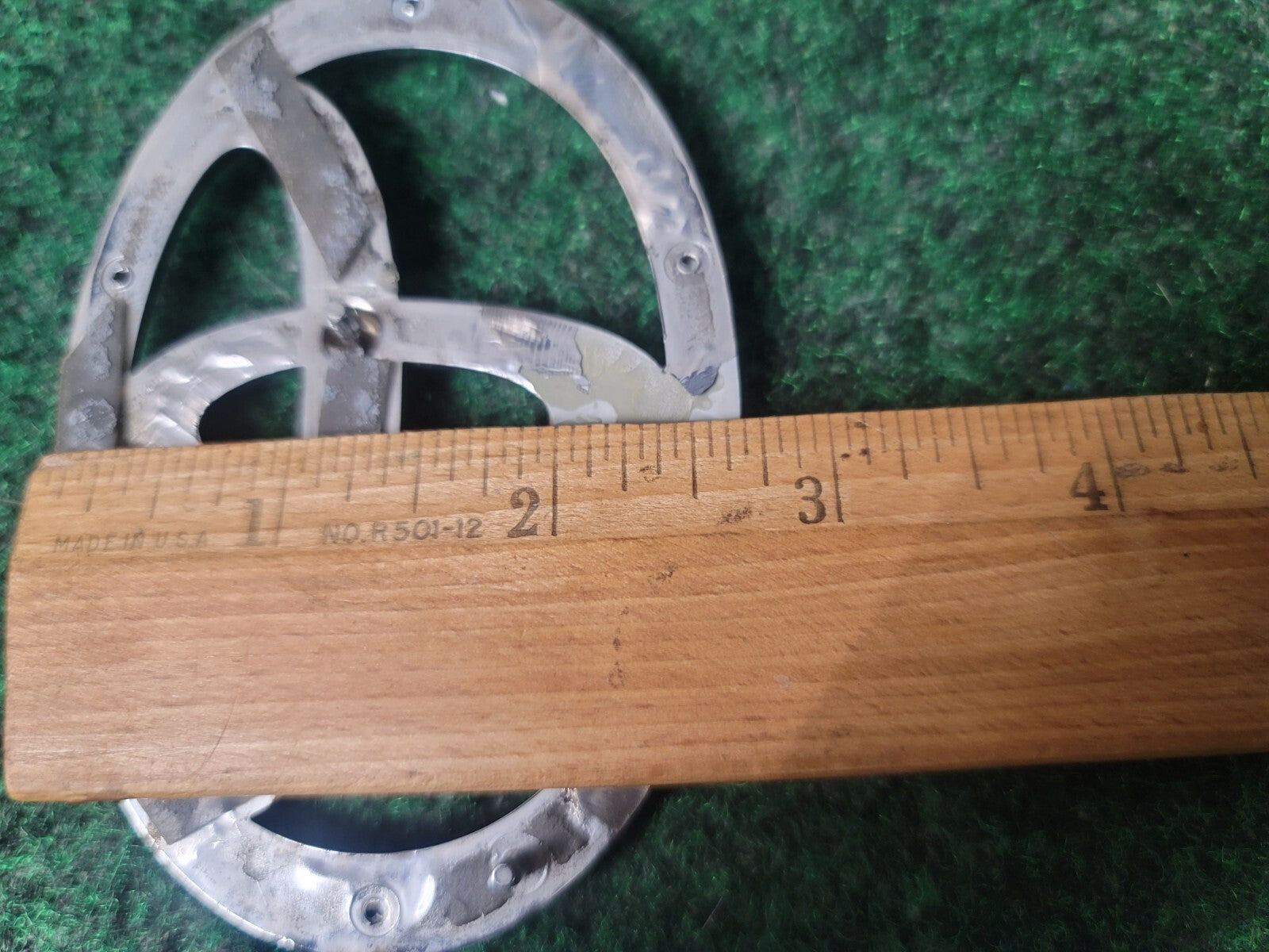 Toyota Chrome Emblem Logo Symbol Name Plate Unknown Model 4" 3S9