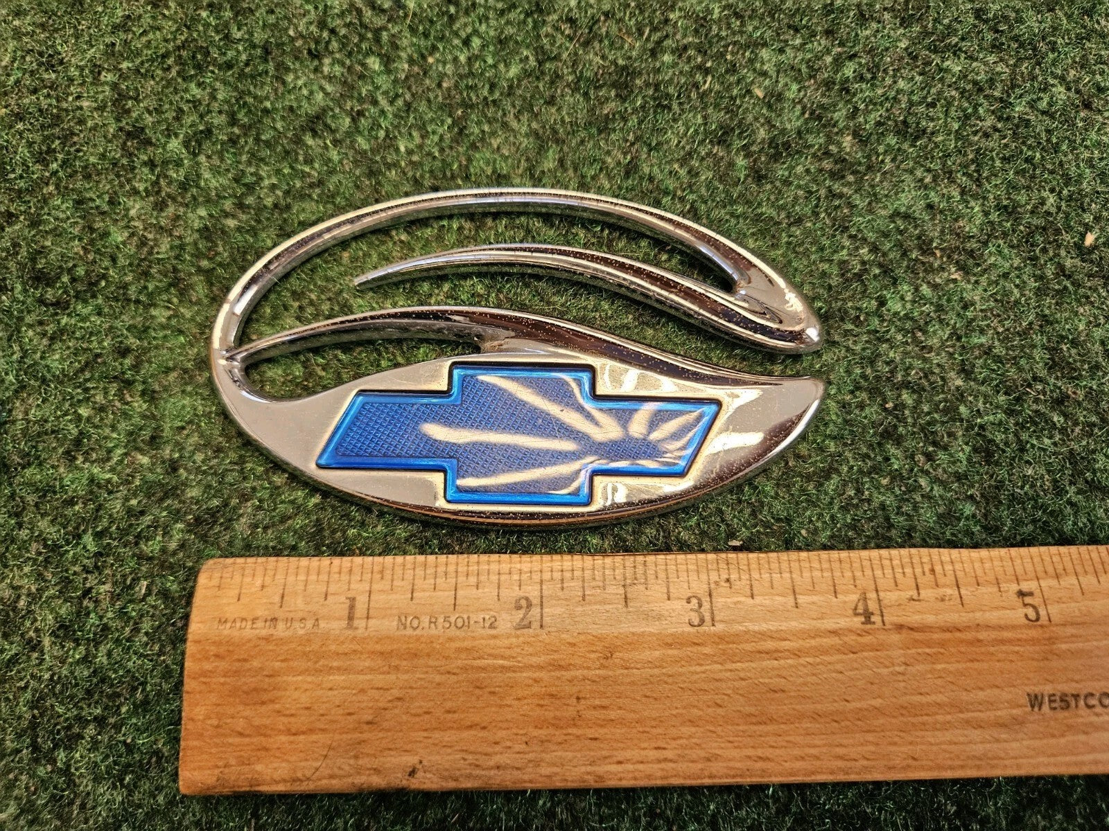 Chevrolet Malibu Chrome Blue Trunk Lid Emblem Badge OEM Logo Nameplate 5M4