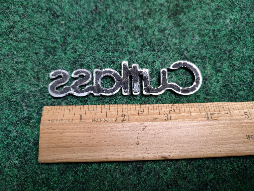 Oldsmobile Cutlass Emblem Nameplate Chrome Metal OEM 1S2