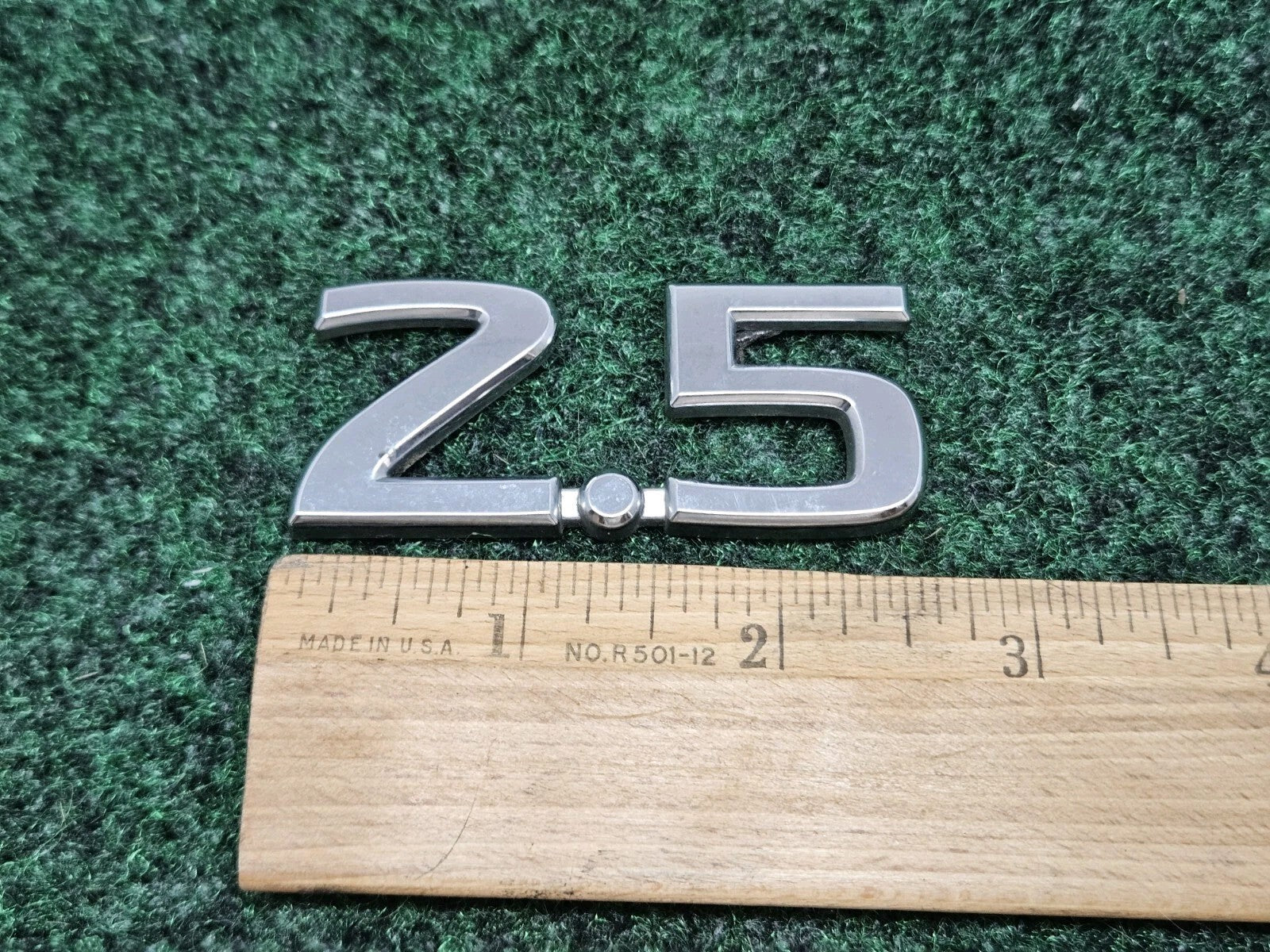 NISSAN 2.5 REAR CHROME EMBLEM LOGO SYMBOL BADGE OEM 7S8