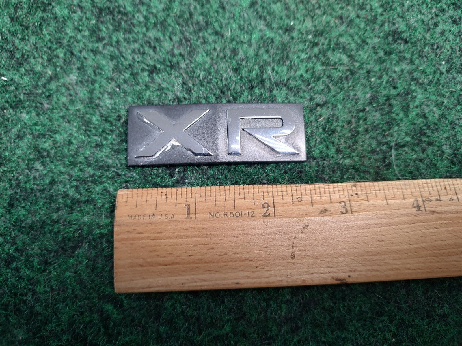 Saturn OEM Astra XR 2 3/8" Emblem Badge Logo Nameplate Name Plate 2S4