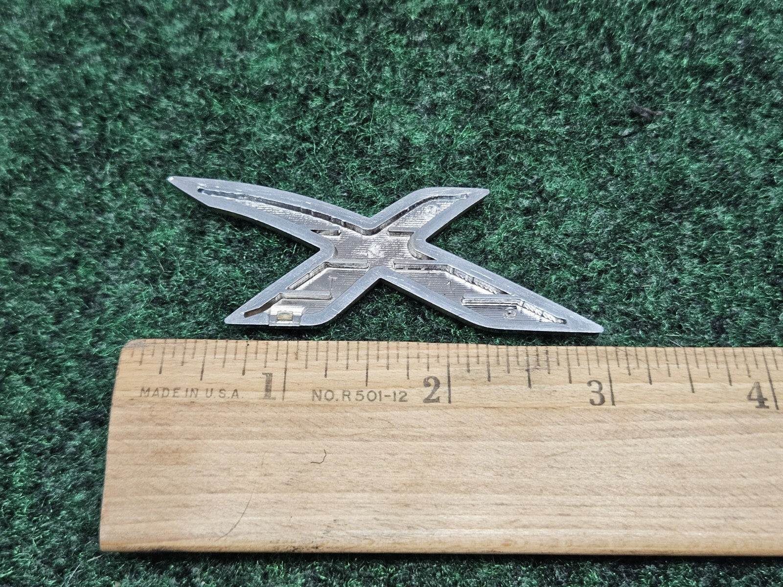 OEM "X" 3D Chrome Individual Letter Lettering Emblem Badge Logo Nameplate 2S2