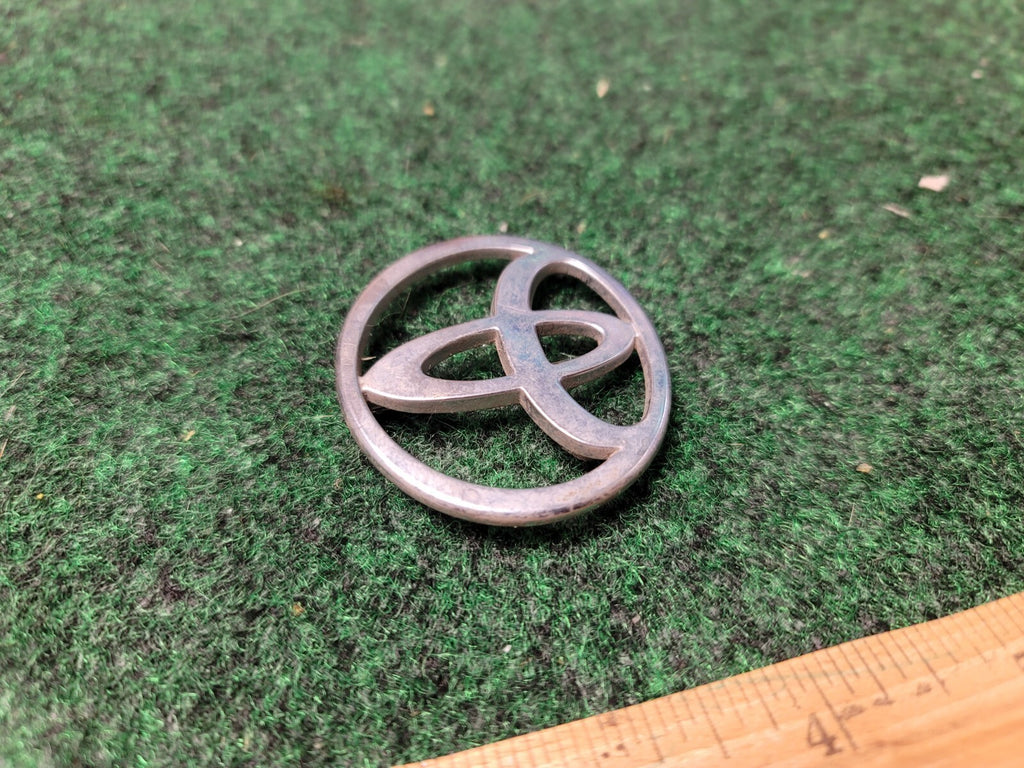 Toyota Chrome Plastic Emblem Badge Logo OEM 2" wide 10L3