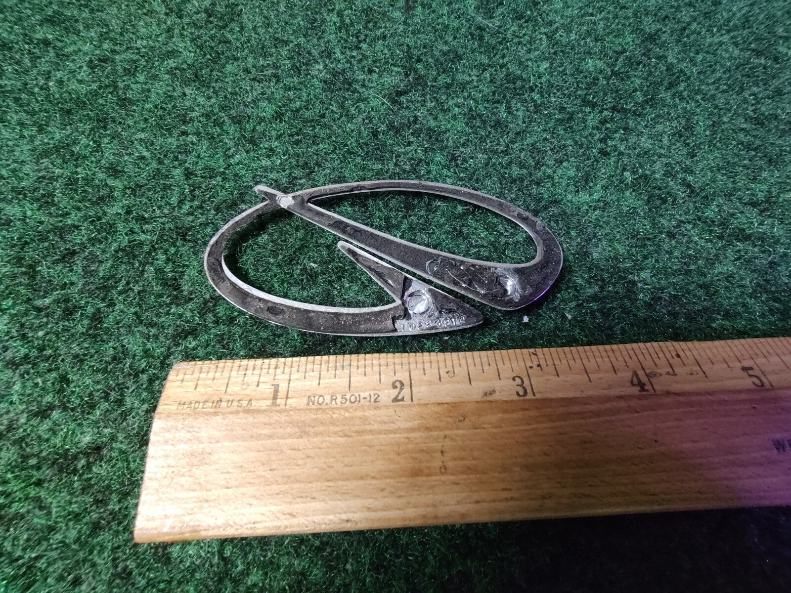 Vintage OLDSMOBILE Chrome EMBLEM SYMBOL BADGE OEM Nameplate 5S1