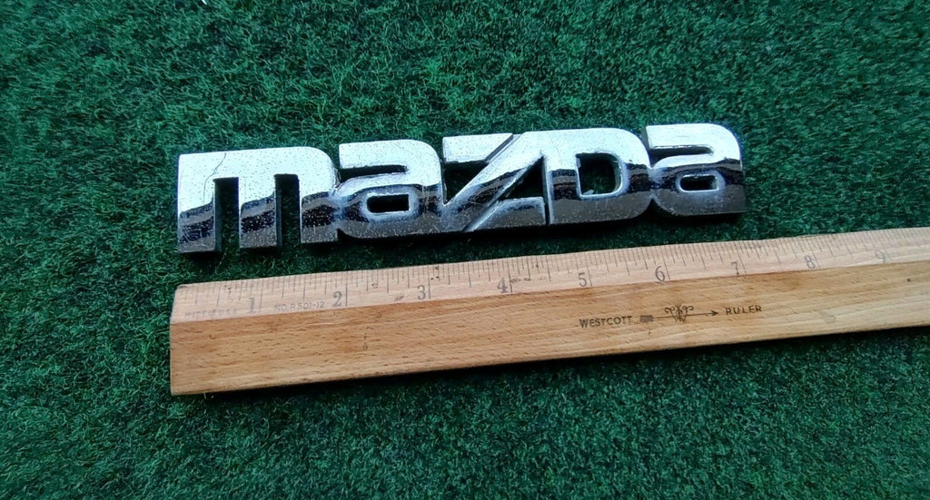 Mazda OEM Chrome Emblem Badge Logo Nameplate Name Plate ~7.5 Inches 5S3