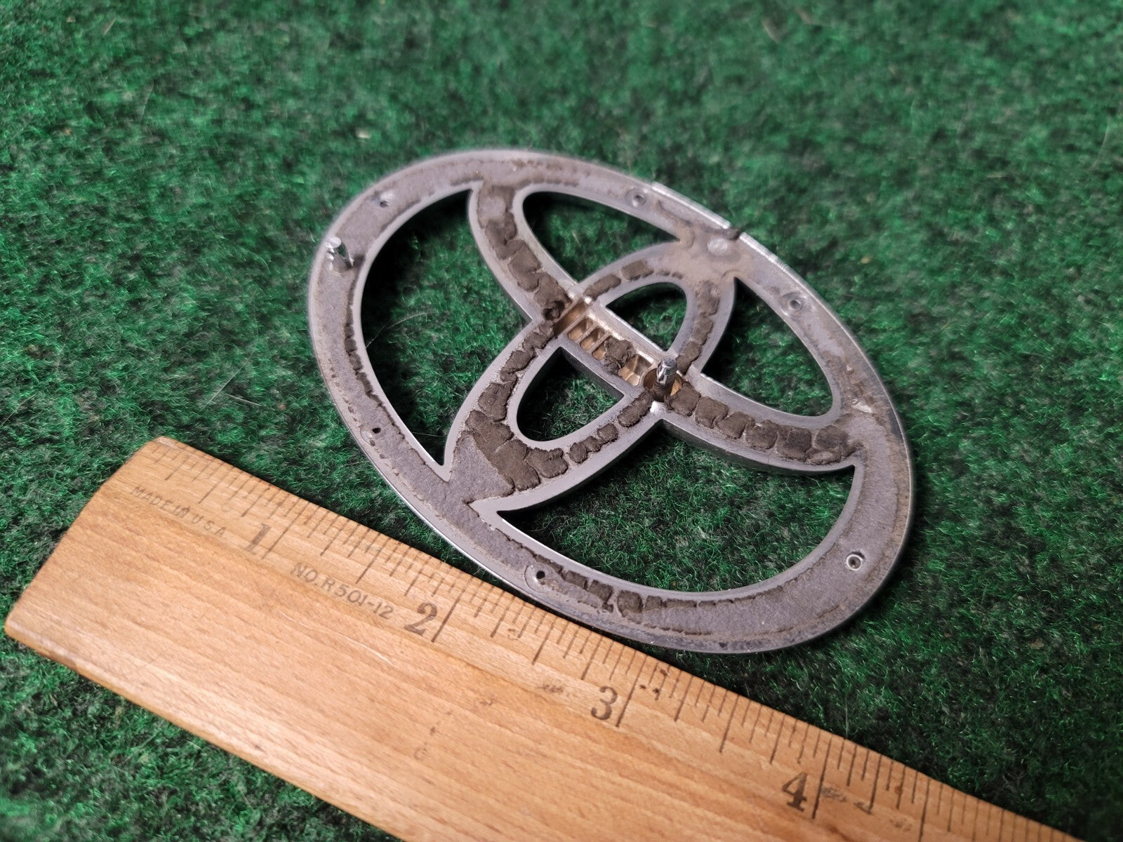 Toyota Chrome Emblem Logo Symbol Name Plate Unknown Model 4" 5S8