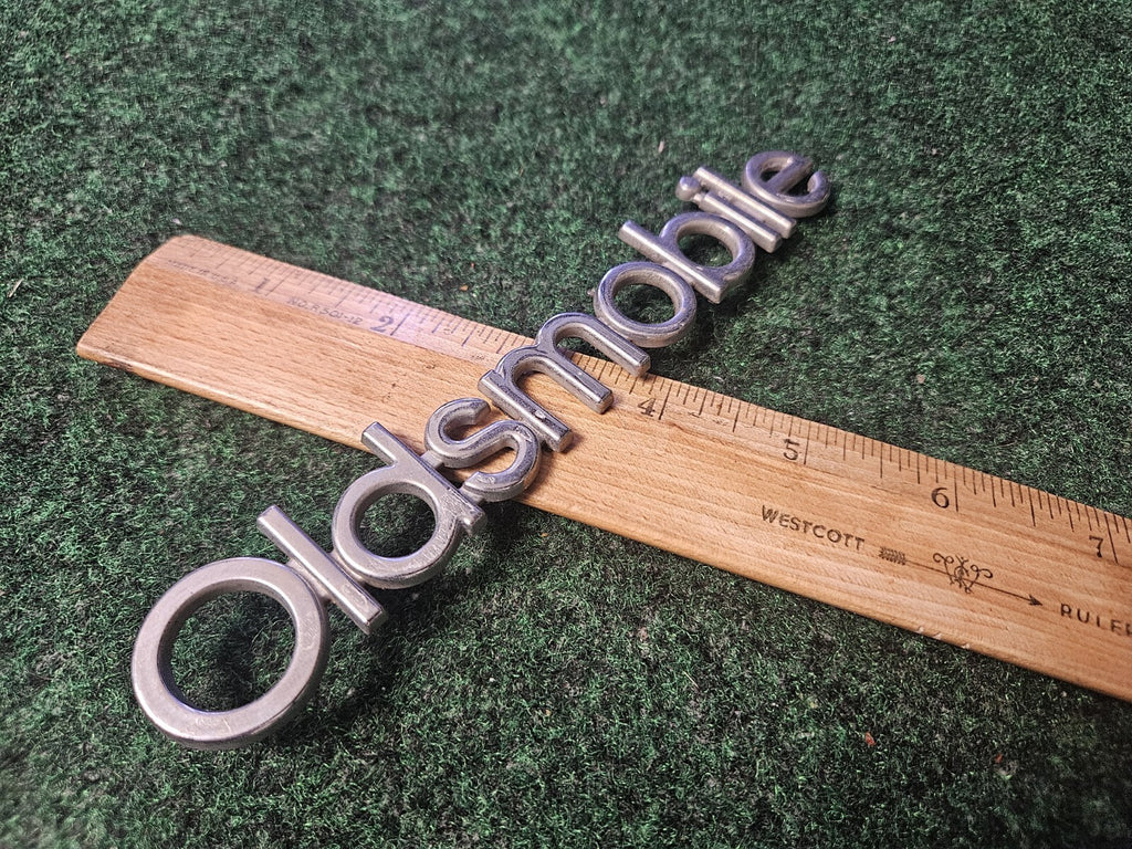Oldsmobile OEM Chrome Emblem Badge Logo Nameplate Name Plate 6.5" 4M7