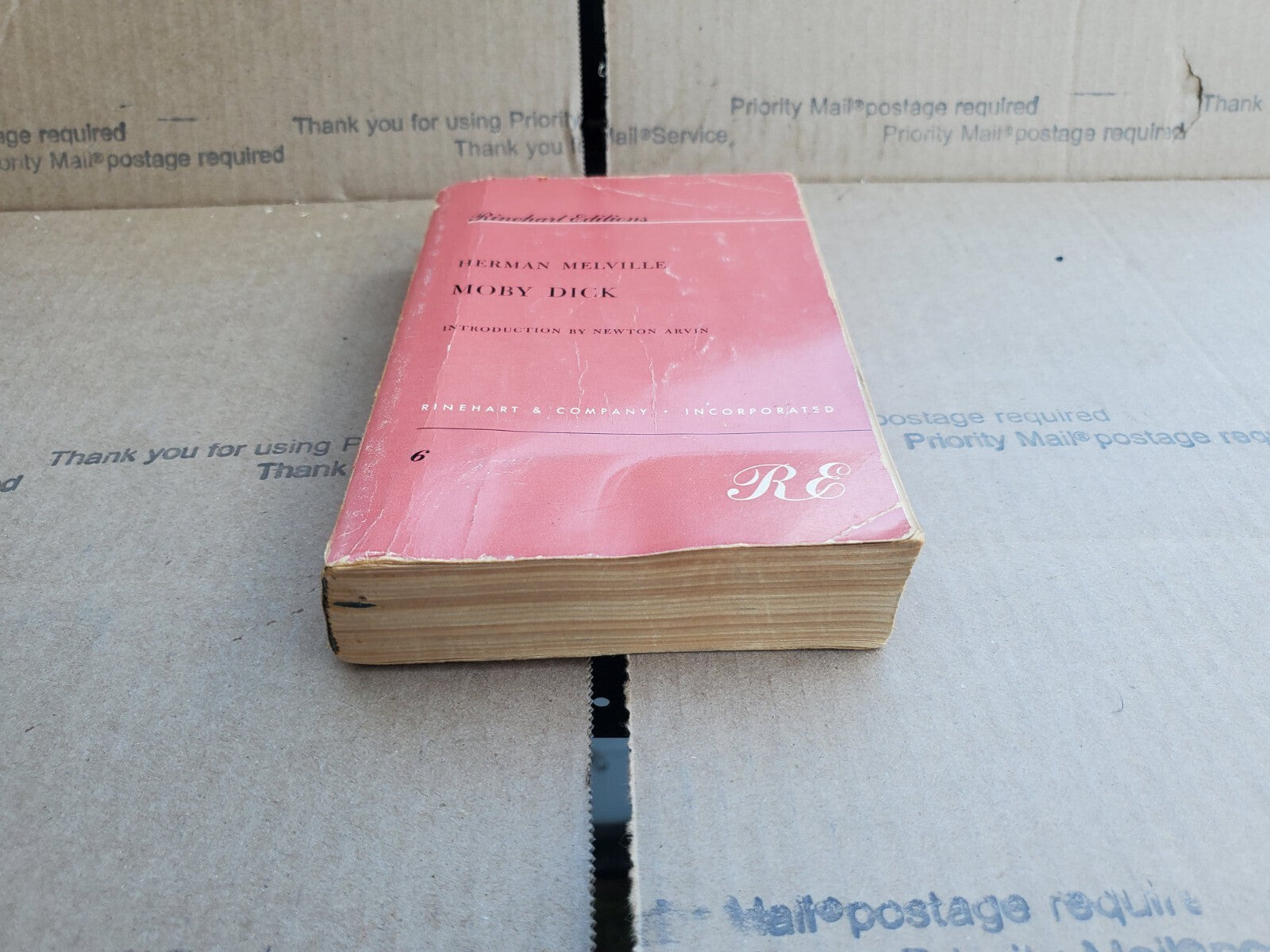 MOBY DICK - Herman Melville - Rinehart Editions - 9th Ed. 1957 - Paperback B8