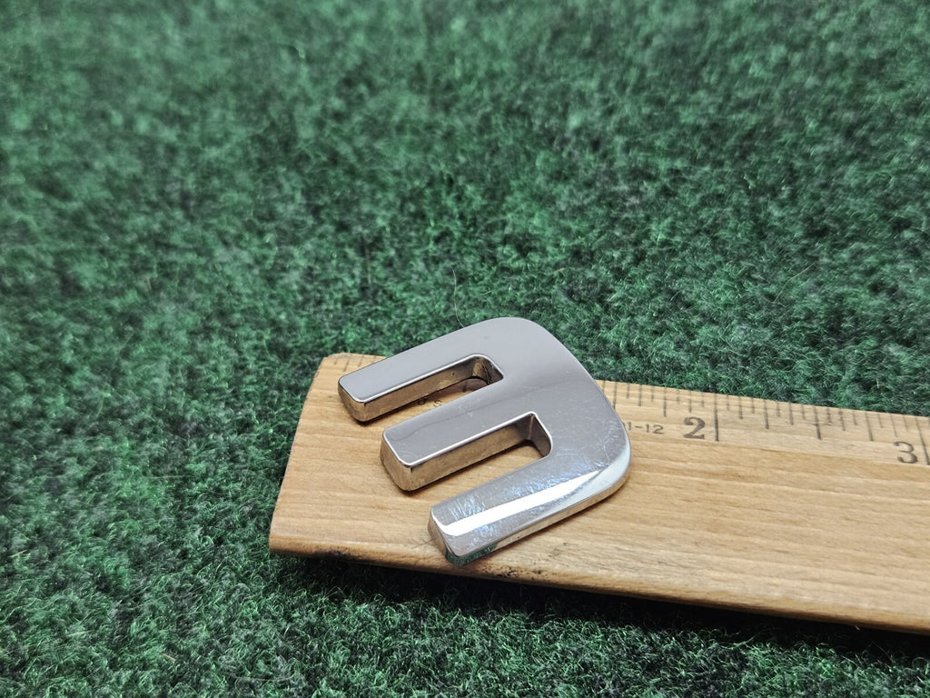 OEM "E" Chrome Individual Letter Lettering Emblem Badge Logo Nameplate 7S6