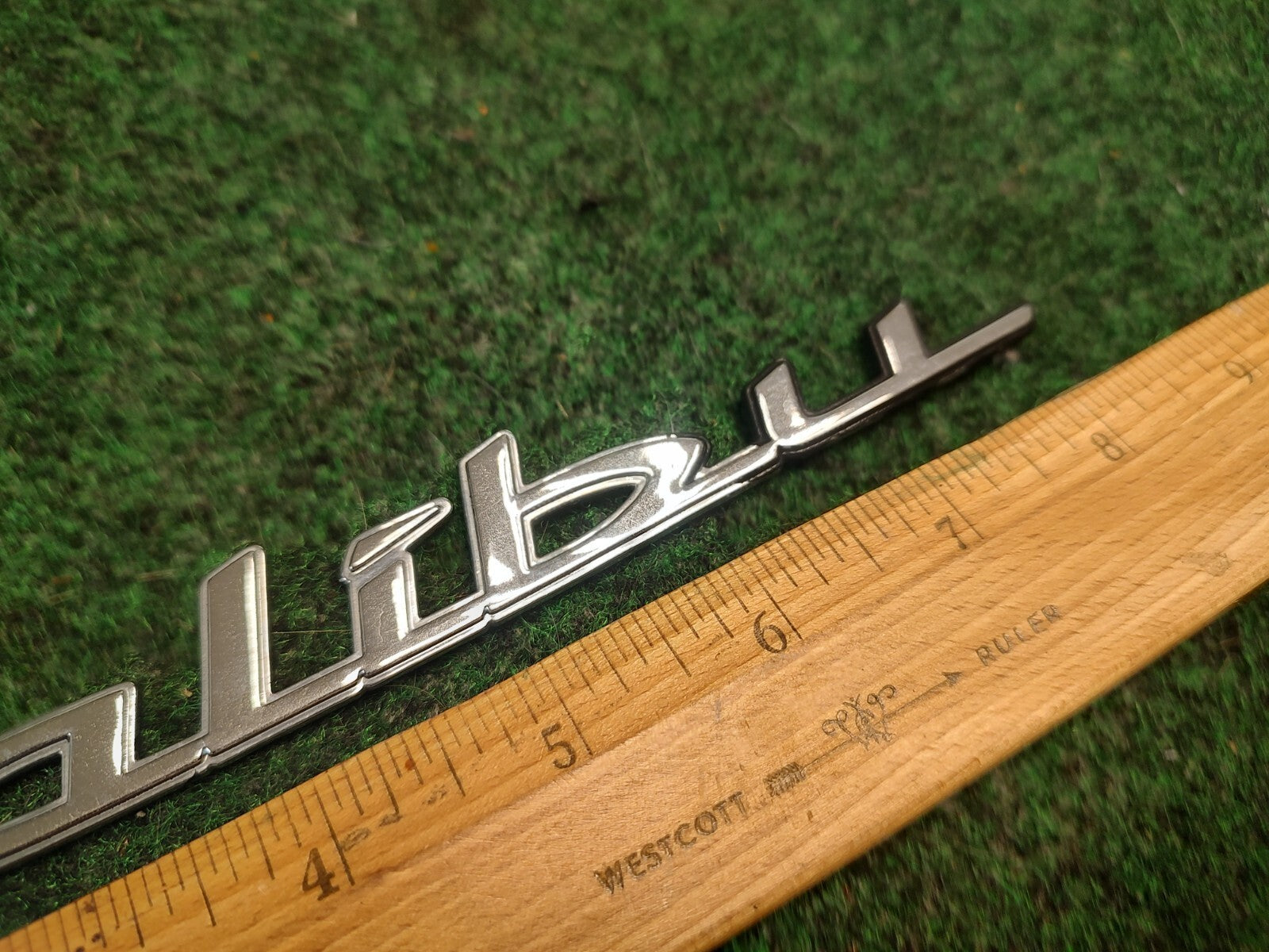 1997-2003 Chevy Malibu Chrome Rear Emblem Badge Logo Nameplate Name Plate 3S4