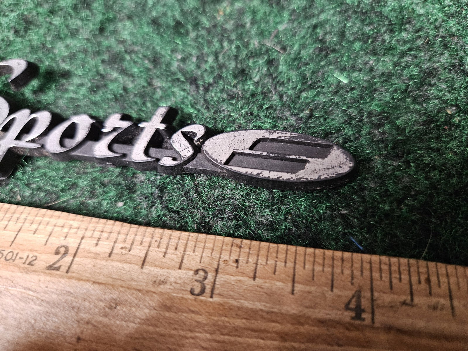 Sport Black Plastic 4" Emblem Badge Logo Nameplate Name Plate Insignia 3M4