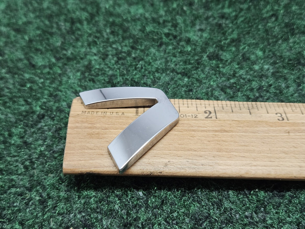 OEM "V" Chrome Individual Letter Lettering Emblem Badge Logo Nameplate 3D 7S9