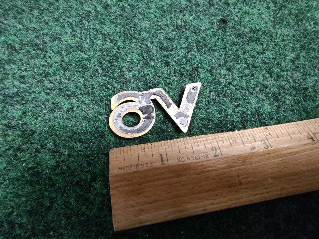 Genuine Toyota Deck Lid Emblem Gold Name Plate Badge V6 75443-AA130 / AA090 5S5