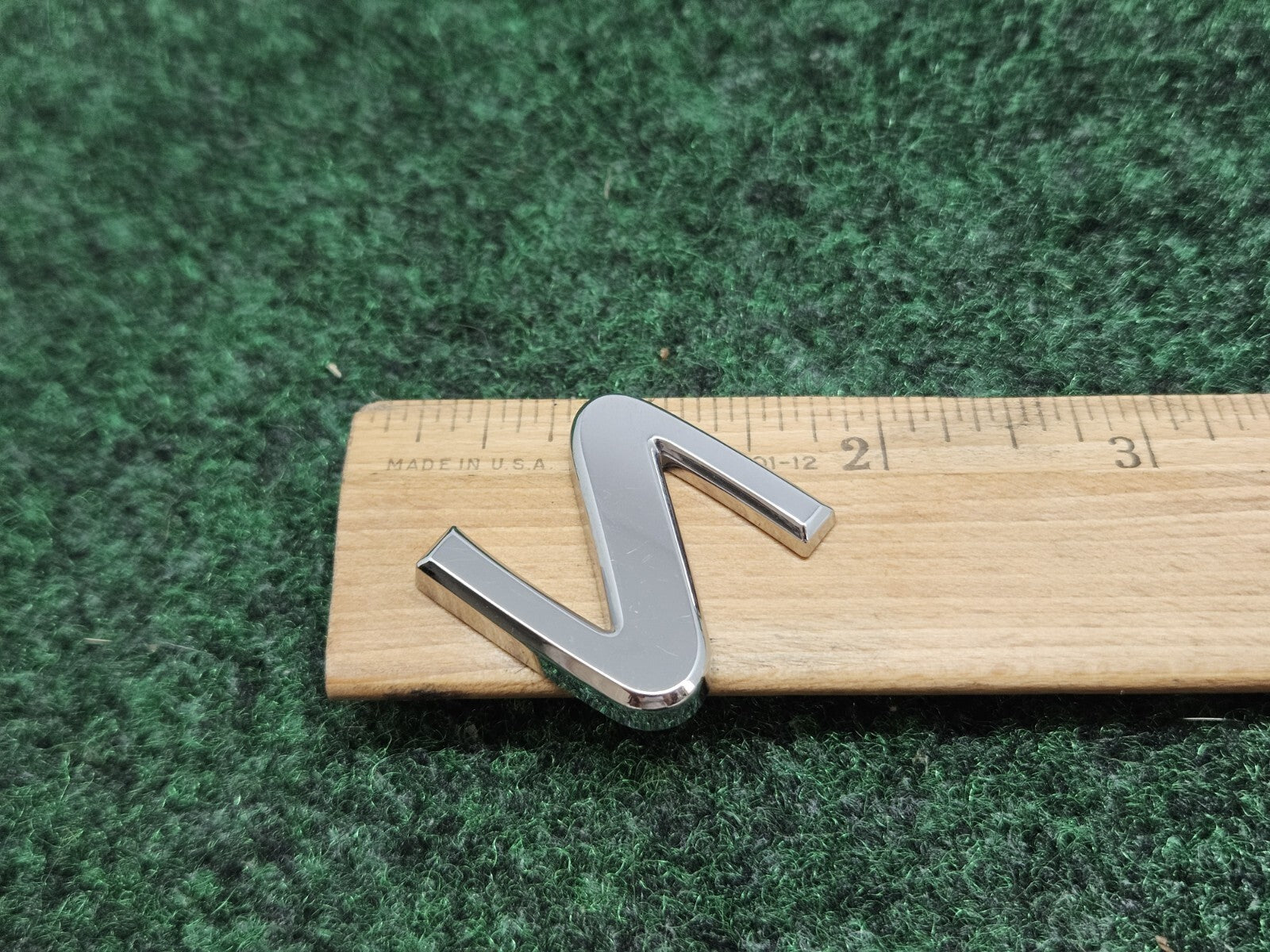 OEM Chrome "S" Hood Hatch Individual Letter Emblem Badge Logo Nameplate 2S6