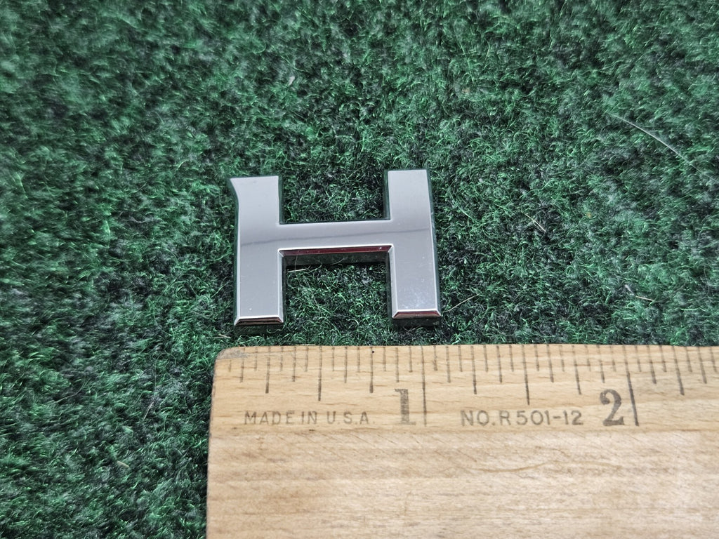 OEM "H" Chrome Individual Letter Lettering Emblem Badge Logo Nameplate 3D 7S7