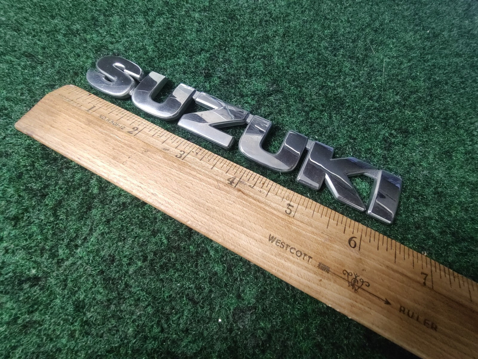 Suzuki OEM Chrome Plastic Emblem Badge Logo Nameplate Name Plate 8L3