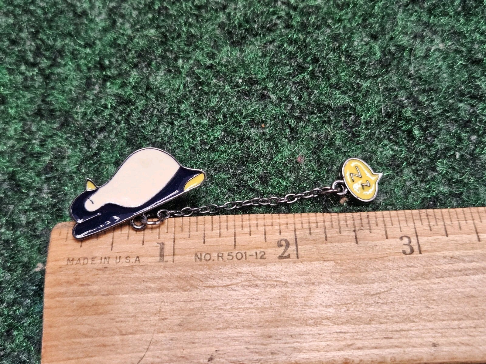 Black and White Sleepy Penguin Wild Animal Trendy Enamel Lapel Pin Snap On