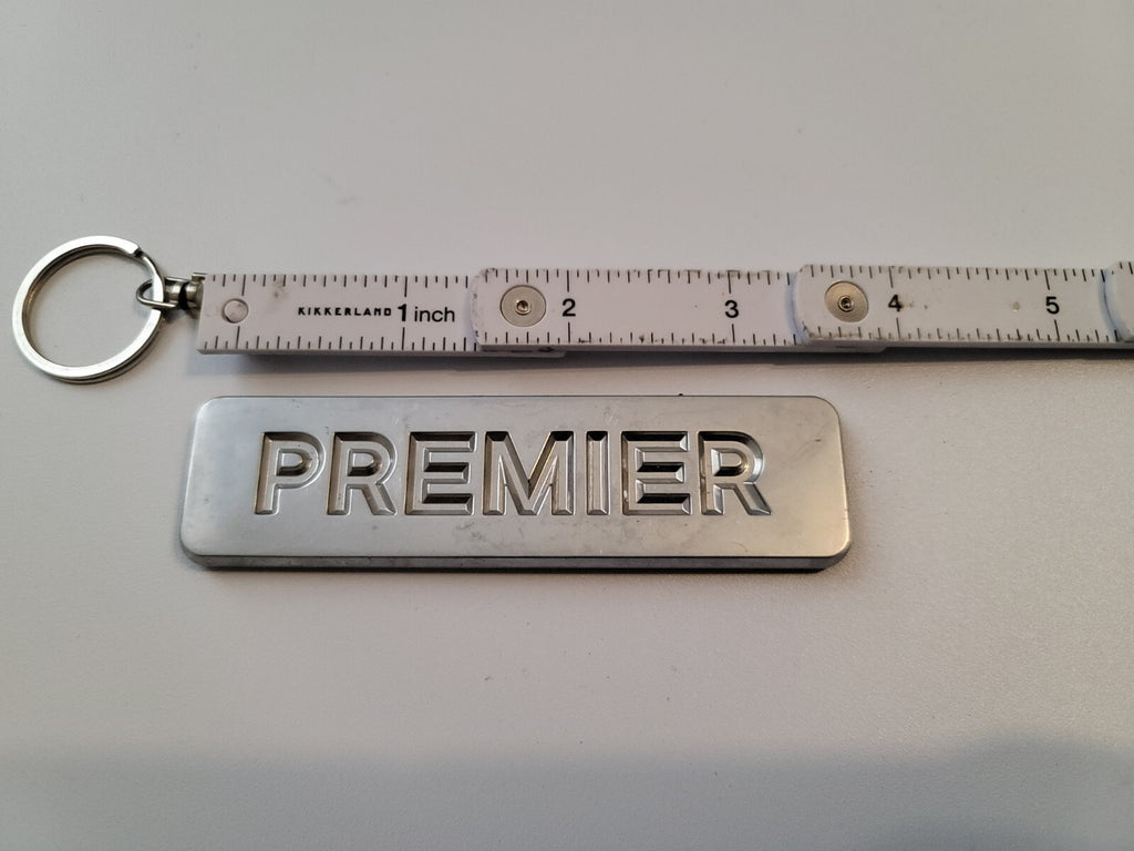 Mercury OEM Premier Machined 3.75 Emblem Badge Logo Nameplate Name Plate 8L4