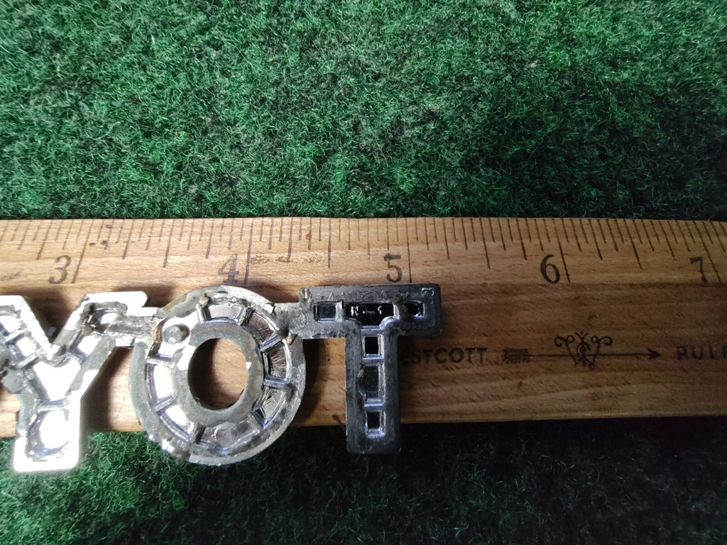 Toyota Luggage Compartment Door Name Plate Emblem 5.1" Genuine Oem 4S4
