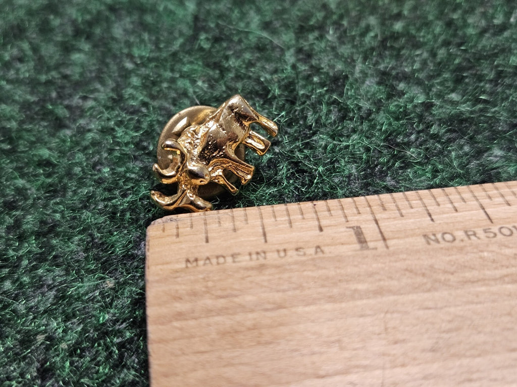 Moose Gold Tone Vintage Lapel Pin