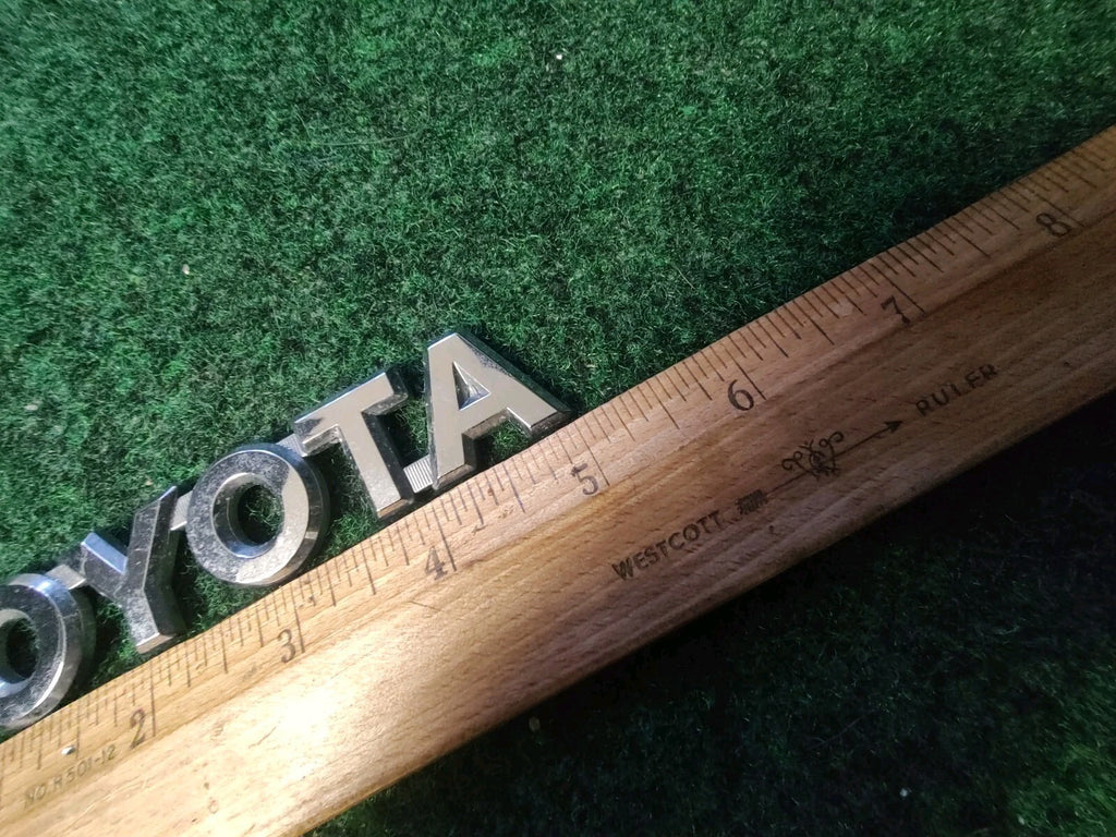 Toyota Rear Trunk Lid Emblem Name Plate Nameplate 5'' Inch Chrome OEM 4S3