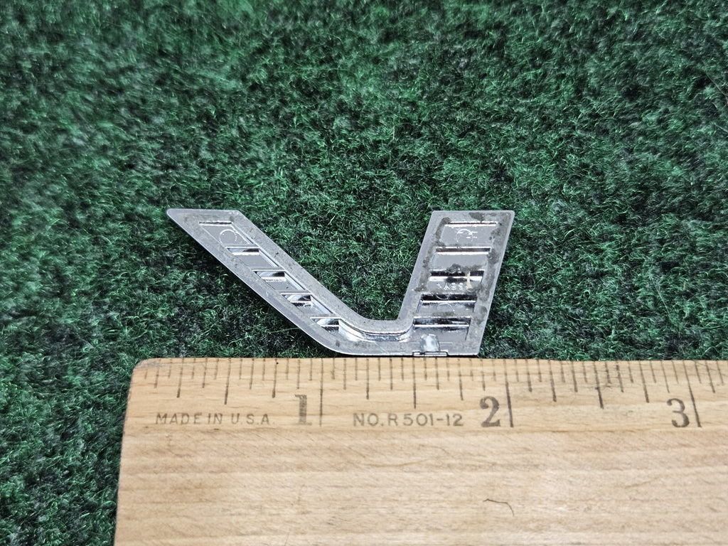 OEM "V" Chrome Individual Letter Lettering Emblem Badge Logo Nameplate 7S6